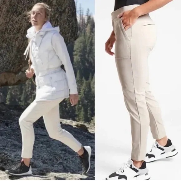 Athleta Pants - Athleta Wander Stash‎ Skinny Pants. Beige Tan. Women’s 8 Tall and a 29” inseam.